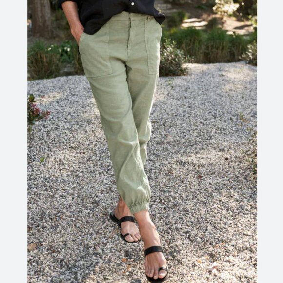 Frank & Eileen JAMESON Utility Jogger Sweatpant LINEN Size: 4 SAGE